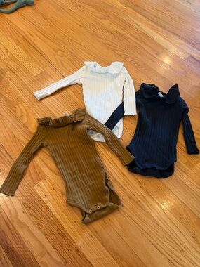 Bundle of Rylee + Cru Peter Pan Collar bodysuits